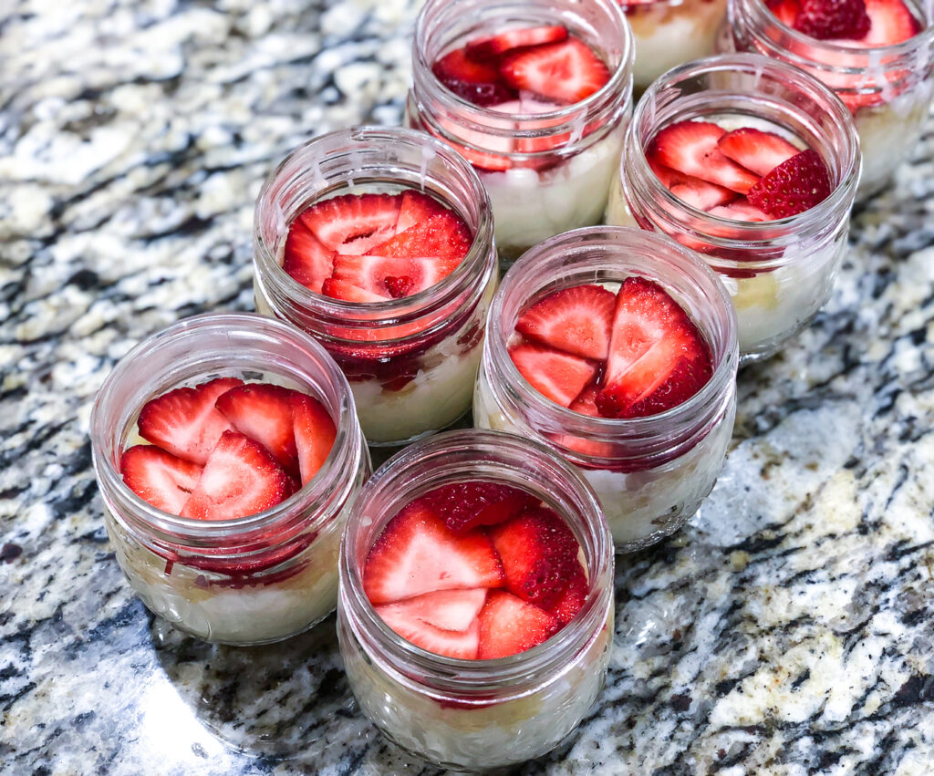 Banana Split Dessert strawberries