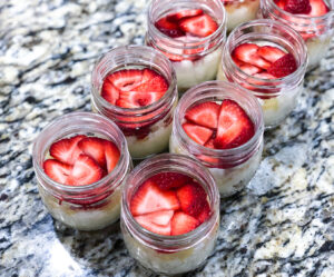 Banana Split Dessert strawberries