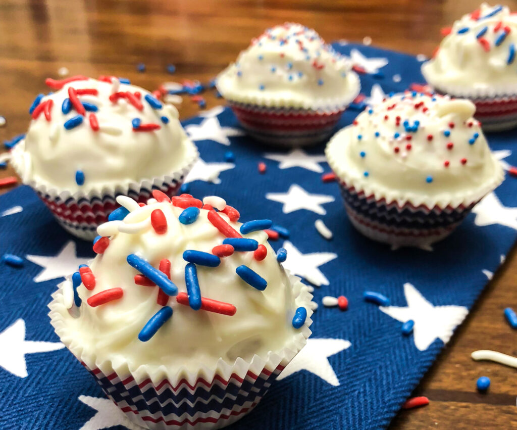 Patriotic Cake Balls