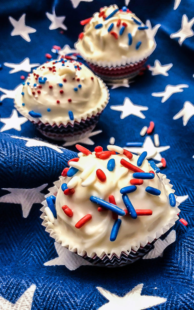 Patriotic Cake Balls