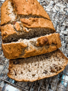 Gluten Free Banana Nut Bread Slice