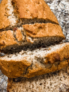 Gluten Free Banana Nut Bread Sliced