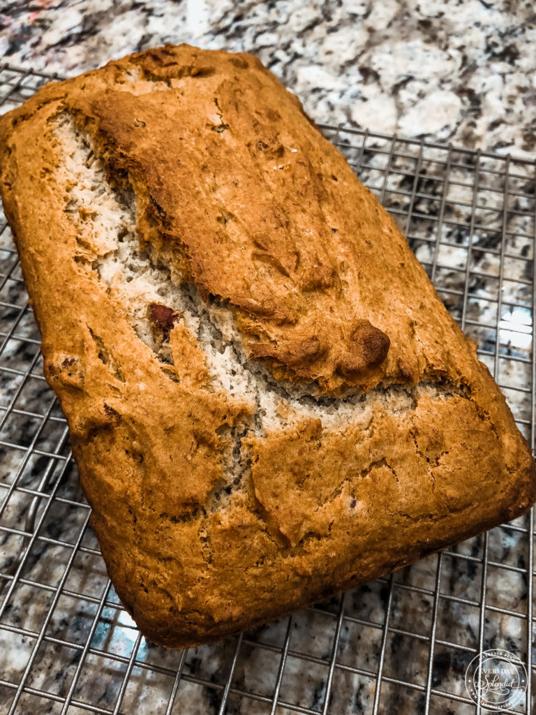 Gluten Free Banana Nut Bread Baked