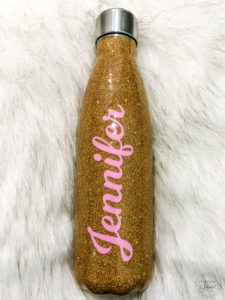DIY Glitter Water Bottle