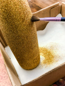Getting off excess glitter