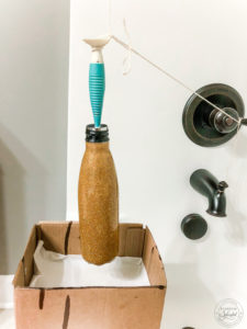 Drying glitter tumbler