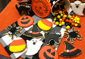 Decorated Sugar Cookies for Halloween