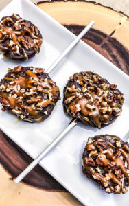 Chocolate Caramel Apple Pops