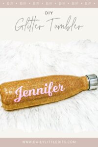 glitter water bottle DIY thumbnail photo