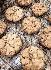 Oatmeal Chocolate Chip Cookies Cooling