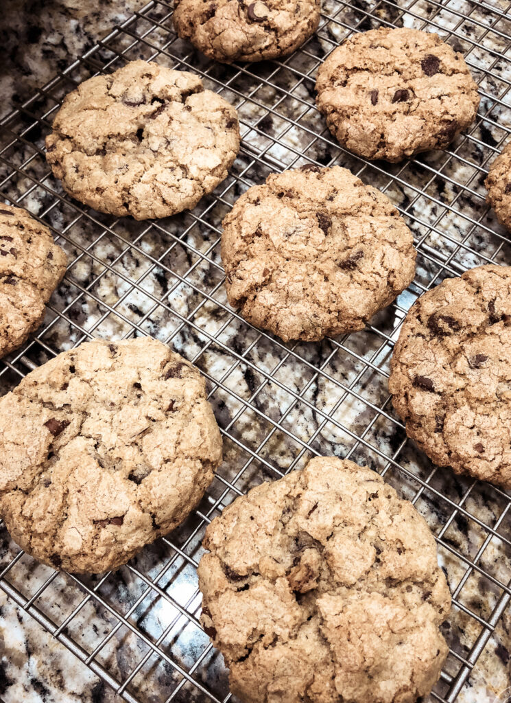 Oatmeal Chocolate Chip Cookies Cooling