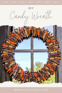 DIY Candy Wreath Tutorial Photo