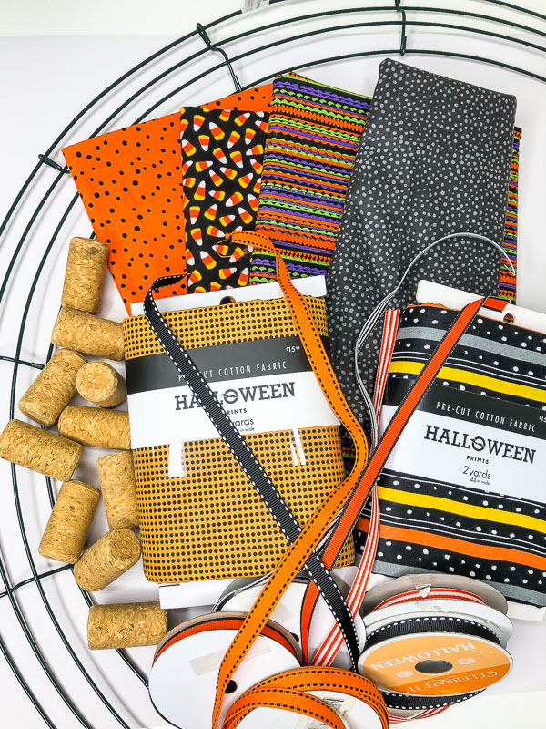 candy wreath materials