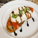 tomato garlic burrata toast photo